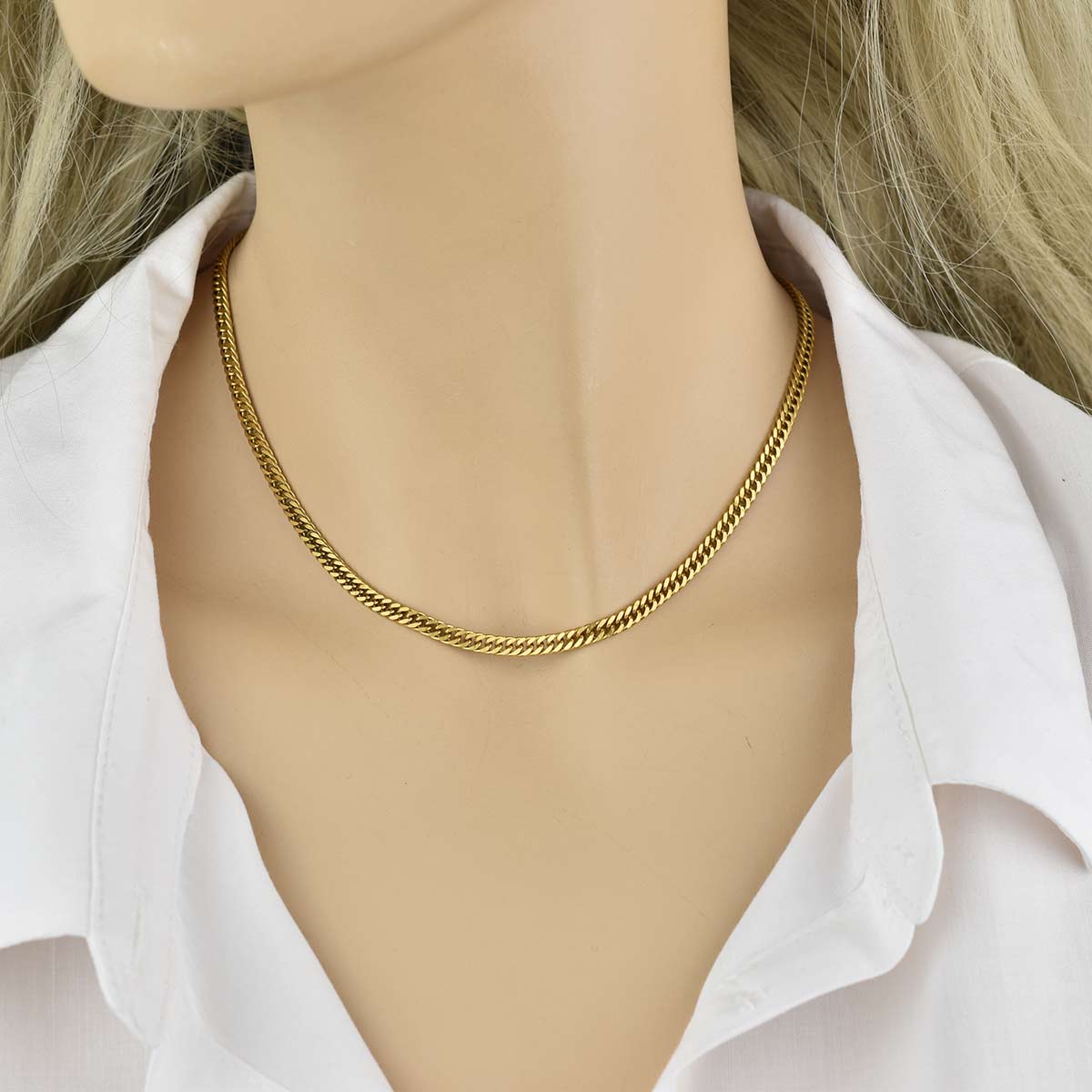 Modestia Chain Gold 6MM Αλυσίδα λαιμού από ανοξείδωτο ατσάλι 316L
